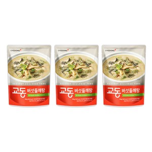 교동식품 우거지 버섯들깨탕, 500g, 3개