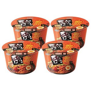 틈새라면 매운김치 컵 105g, 4개