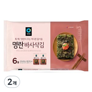 청정원 명란맛 바사삭김, 22.8g, 2개