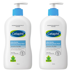 세타필 울트라 젠틀 리프레싱 바디워시, 400ml, 2개