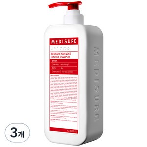 메디슈어 탈모 증상 완화 샴푸, 1000ml, 3개