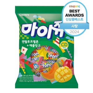 마이쮸 필로우 캔털루프멜론 + 애플망고 캔디, 284g, 1개