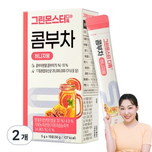 그린몬스터 디톡 허니자몽 콤부차, 5g, 10개입, 2개