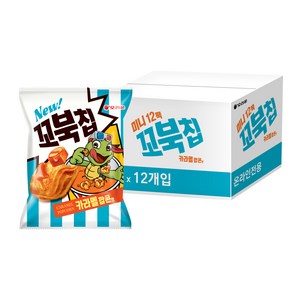 꼬북칩 카라멜 팝콘맛, 30g, 12개