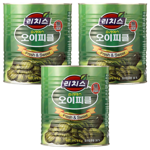 리치스 슬라이스 오이피클, 3kg, 3개