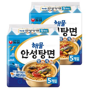 안성탕면 해물맛 112g, 10개, (5개입 X 2팩)