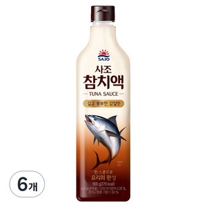 사조 참치액, 900g, 6개