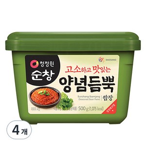 청정원 순창 양념듬뿍 쌈장, 500g, 4개