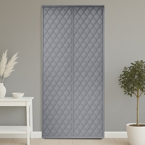 한일상사 자석양문형 방수코팅 방풍비닐 엠보싱 방한 방풍막 그레이