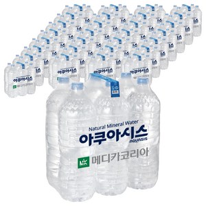아쿠아시스 먹는샘물 무라벨, 2L, 180개