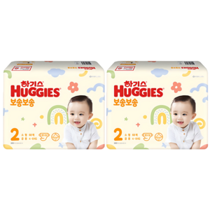 하기스 보송보송 밴드형 기저귀, 2단계, 136매