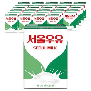 서울우유 멸균 흰우유, 200ml, 48개