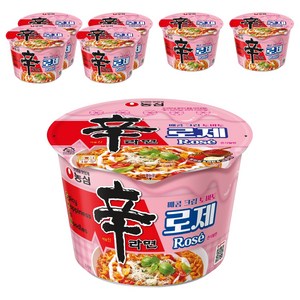 신라면 로제 큰사발면 108g, 7개