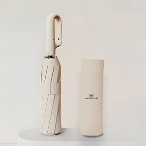 WEEVE 초대형 튼튼 UV 99.9 차단 카라비너 암막 3단 자동 장우양산