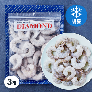 DIAMOND 흰다리 새우살 16/20 (냉동), 3개, 500g(17~19마리)