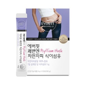 에버핏 쾌변엔 차전자피 식이섬유, 180g, 1개