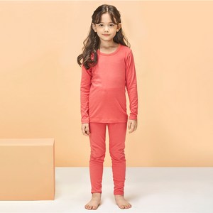 유니프랜드 아동용 히트 바이로프트 웜 9부 발열 실내복 상하세트