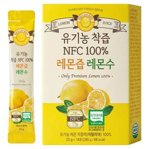 헬로바이오 유기농 착즙 NFC 100퍼센트 레몬즙, 280g, 1개