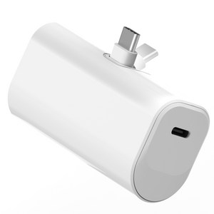 발란드 미니 접이식 도킹형 일체형 보조배터리 5000mAh C타입