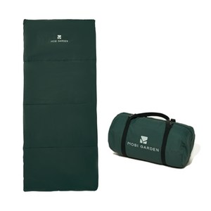 모비가든 플리스 안감 와이드 침낭 2.3kg, 그린, 1개