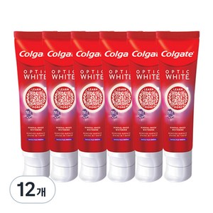 콜게이트 옵틱 화이트 다즐링 민트 치약, 100g, 12개