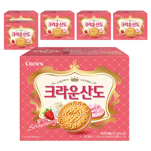 크라운산도 딸기, 161g, 6개
