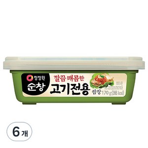 대상 청정원 순창 고기전용 쌈장, 170g, 6개