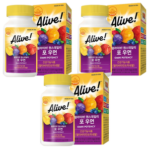얼라이브 원스데일리 포 우먼 멀티비타민, 30정, 3개