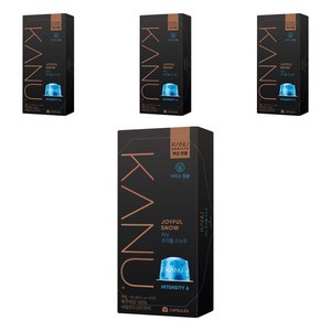 카누 바리스타 머신 전용 캡슐커피 조이풀스노우, 9.5g, 10개입, 4개