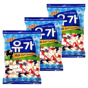 소프트 유가 카라멜 캔디, 3개, 280g