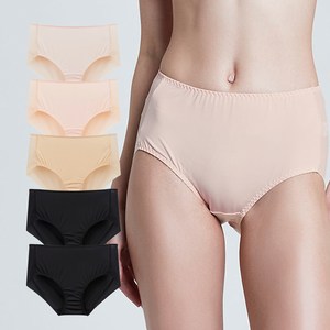 보디가드 여성용 심플 맥시 노라인 헴팬티 5매입