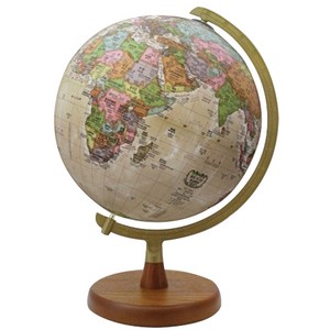 서전지구 행정도 브라운 지구본 SJ-260-P2 + 국기스티커 + 세계지도