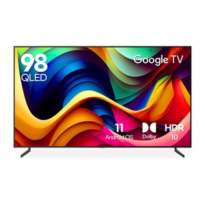 루컴즈 4K UHD QLED 구글 스마트 TV, T9803CKG, 방문설치, 스탠드형, 248.9cm(98인치)