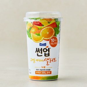 썬업 과일야채 샐러드주스 녹황, 190ml, 1개