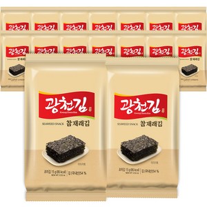 광천김 참 재래김, 15g, 16개