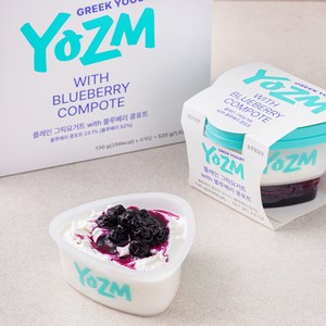 요즘 플레인 그릭요거트 with 블루베리 콩포트, 520g, 1개