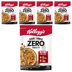 켈로그 프로틴 그래놀라 제로슈거, 350g, 5개