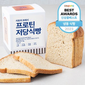 키토라푸드 키토라프레시 프로틴 저당식빵 (냉동), 350g, 1개