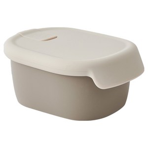 퍼기 이중 밀폐 실리콘 이유식 보관 용기, 200ml, 토프브라운, 1개