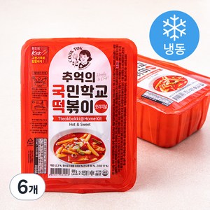추억의국민학교떡볶이 오리지널 (냉동), 600g, 6개