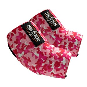 제로투히어로 카모 팔꿈치보호대 EXCLUSIVE 좌우세트, 폭 8cm x 길이..., 핑크 카모, 1개