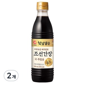 대상 청정원 조선간장, 500ml, 2개