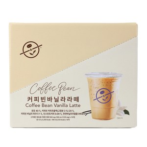 커피빈 바닐라 라떼 파우치 커피, 190ml, 10개