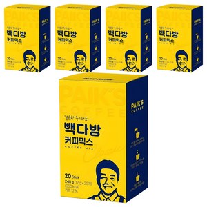 빽다방 커피믹스, 12g, 20개입, 5개
