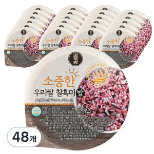 곰곰 소중한 우리쌀 찰흑미밥, 210g, 48개