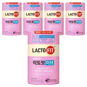 락토핏 이브 유산균, 120g, 5개