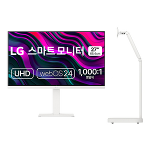 LG전자 4K UHD 스마트 모니터 + 스윙 스탠드 방문설치