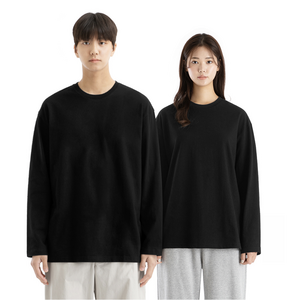 네이븐 남녀공용 20수 루즈핏 긴팔티 NAB8T1