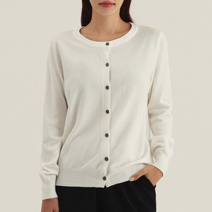 엘쏘 여성용 9컬러 라운드넥 니트 가디건