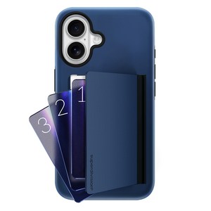 슈퍼디비전 3장 카드 수납 밸런스 듀얼 레이어 범퍼 휴대폰 케이스